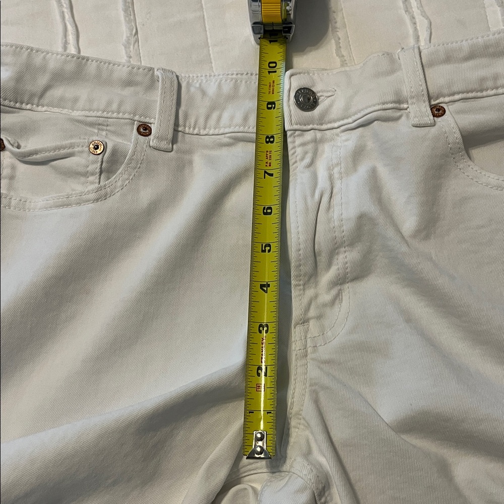 AMERICAN EAGLE white dreamy drape stretch baggy jort - Picture 7 of 8